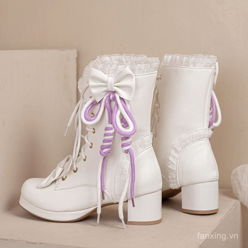 Children's Long Boots Girls' High Heels Autumn Winter Big Kids High Boots