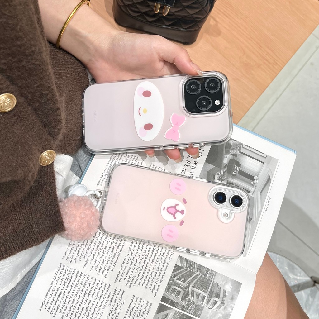 Ốp điện thoại TPU mặt Kanahei My Melody màu hồng cho Apple IPhone 17 16 15 14 13 Pro Max