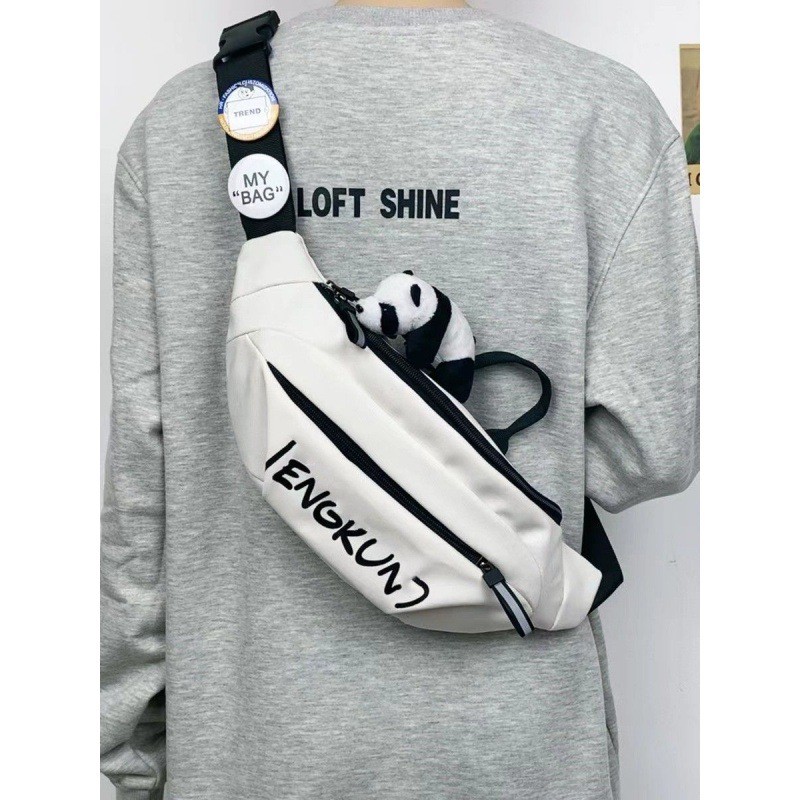 Túi đeo ngực nam Messenger Túi nhỏ Túi đeo vai nữ thể thao điện thoại di động Túi thắt lưng _ Hebin.vn