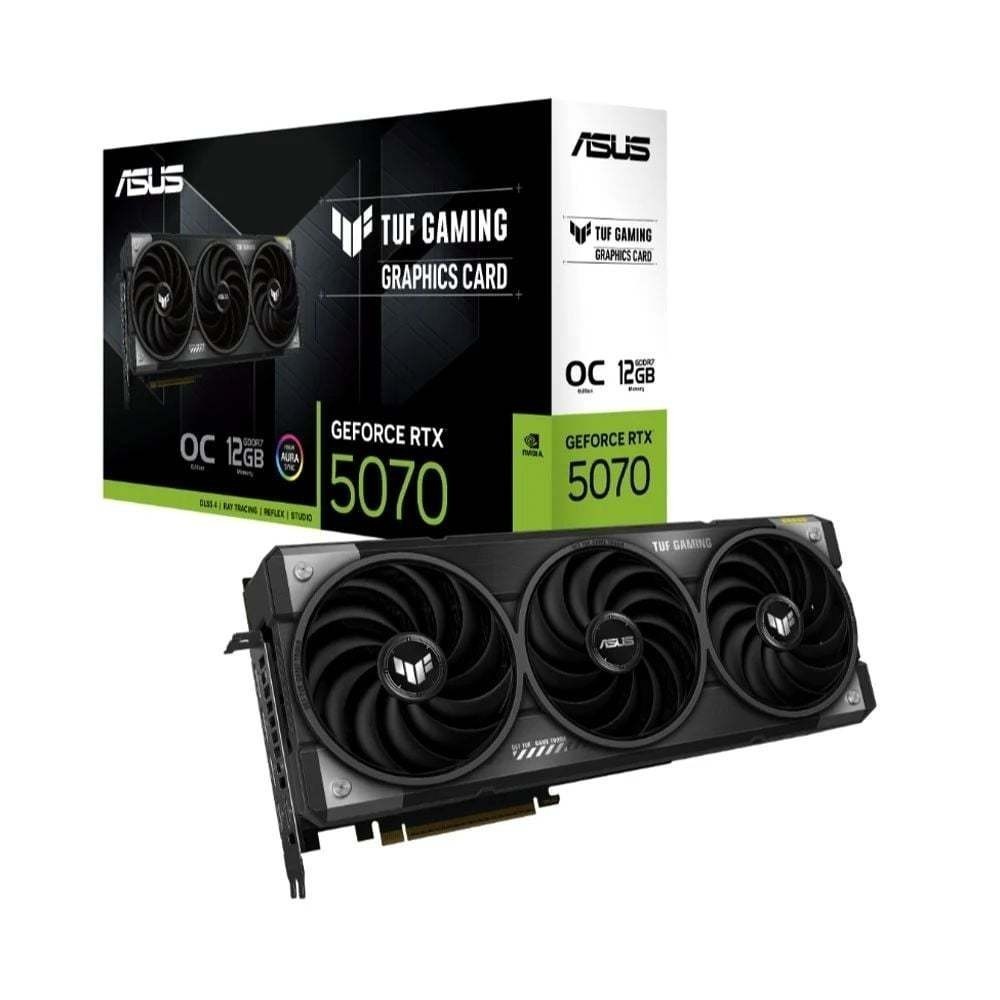 VGA - Card màn hình ASUS TUF Gaming GeForce RTX™ 5070 12GB GDDR7 OC Edition 12GB GDDR7 (TUF-RTX5070-