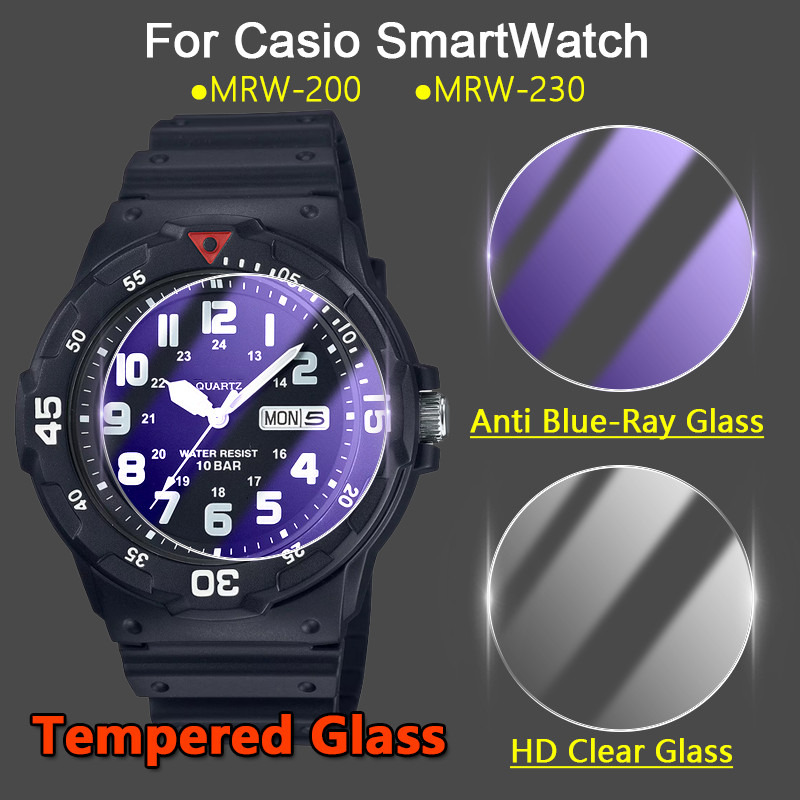 2-6 Chiếc Dành Cho Đồng Hồ Thông Minh Caxio MRW-200 MRW-230 2.5D Siêu Mỏng Trong Suốt / Chống Tím Án