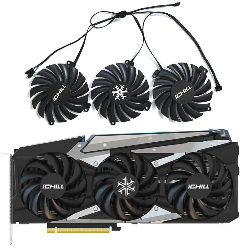 Quạt làm mát GPU CF-12915S CF-12910S 85MM RTX3080 cho INNO3D RTX 3070 3070Ti 3080 3080Ti 3090 ICHILL