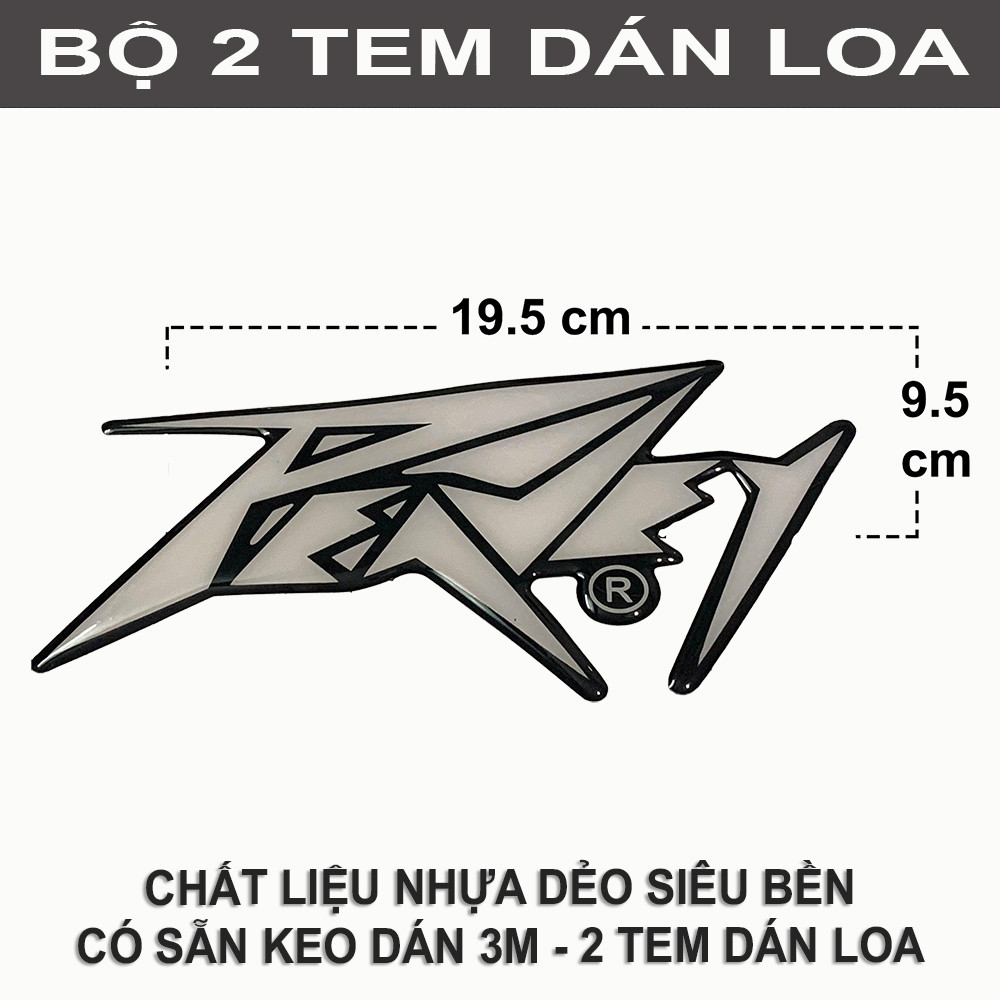 [COMBO 2 TEM DÁN LOA] PEAVEY nhựa dẻo cỡ 19.5 x 8.5 cm có sẵn keo dán sử dụng nhiều loại loa