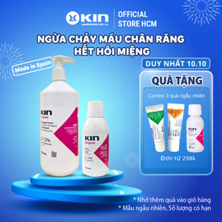 Nước Súc Miệng KIN Gingival Cho Hôi Miệng, Chảy Máu Chân Răng, Viêm Nướu, Không Cồn, 250ml/1000ml