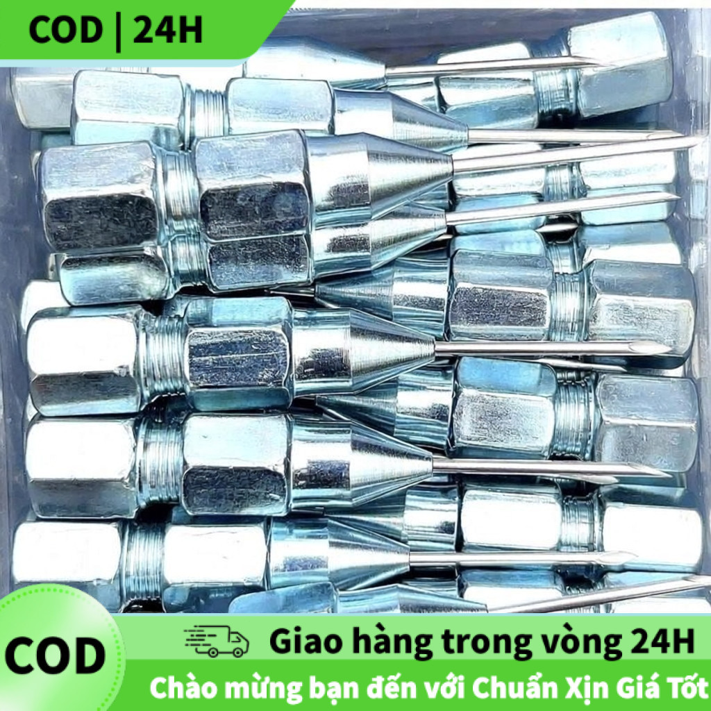 [COD] Kim bơm mỡ bò cầm tay, đầu kim nhọn, bơm mỡ xe cơ giới, ổ bi