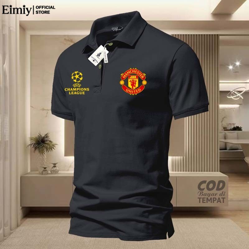 ÁO THUN POLO NGẮN MÙA HÈ IN MANCHESTER UNITED MEN 'S SPORTS POLO ÁO THUN