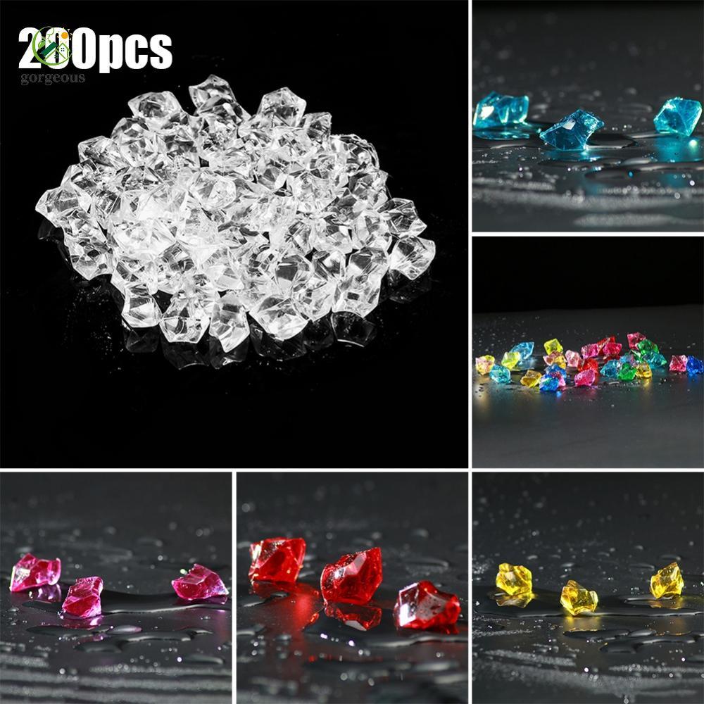 [FUXIN]Versatile Acrylic Gem Stone Ice Rocks for Vase Fish Tank Decoration 200pcs