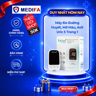 Máy Đo Đường Huyết, Mỡ Máu, Axit Uric 5 Trong 1 FaCare FC-M168 Có Kết Nối BlueTooth