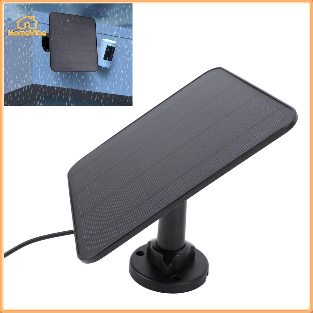 HomeVibe Bảng điều khiển năng lượng mặt trời 5W cho camera an ninh Bộ sạc chịu thời tiết với giá đỡ 
