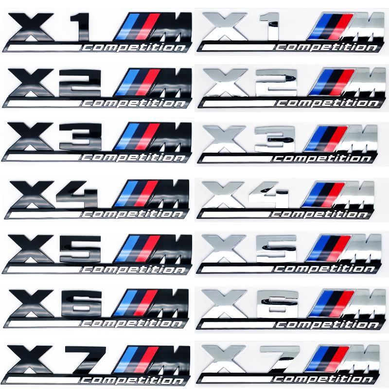 Logo M nhỏ bên hông BMW X1M X3M X5M X6M M2 M3 M4 M5 M6 M7 đen thể thao