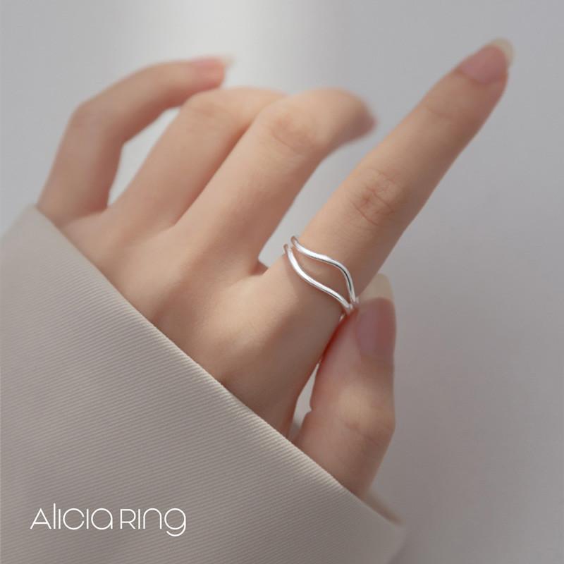 Nhẫn Alicia S925 Bạc nguyên chất [MERCELO]