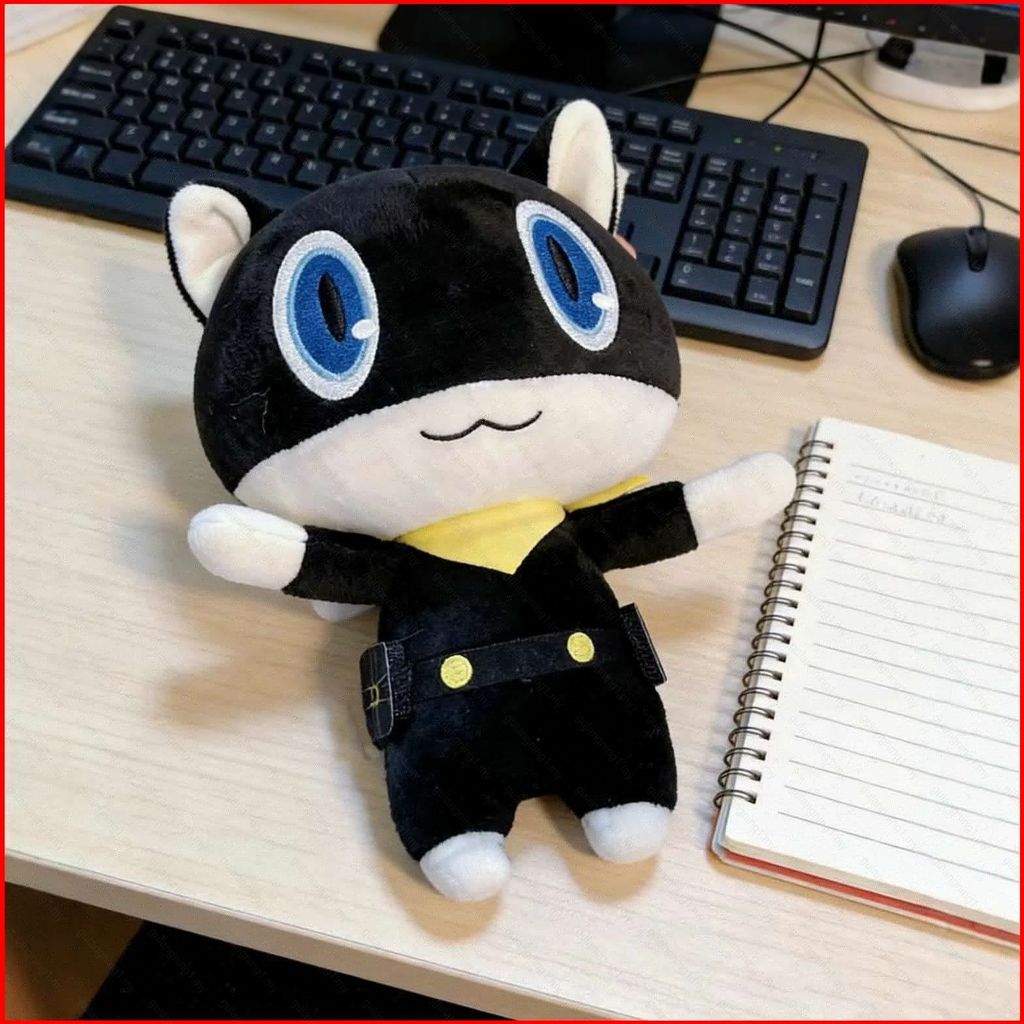 GL Persona 5 Morgana Mèo Đen Plushie Búp Bê Sang Trọng Dễ Thương Anime Trò Chơi Đồ Chơi Nhồi Bông GL