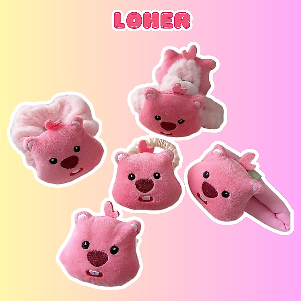 Kẹp tóc Loopy, kẹp càng cua Loopy, dây buộc tóc hải ly đáng yêu phụ kiện tóc nữ - Loher