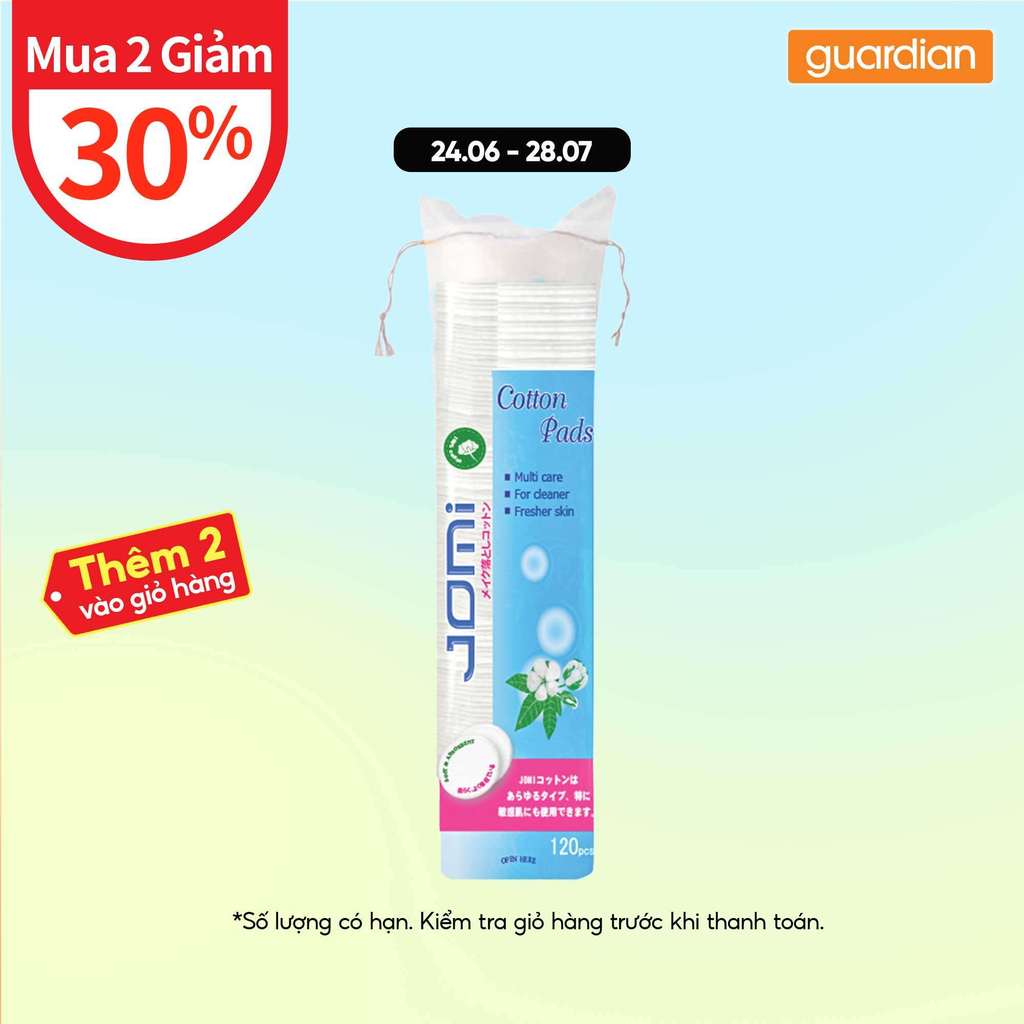 Bông Tẩy Trang Jomi Cotton Pads (120 miếng)