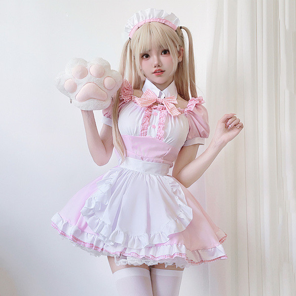 Anime Nhật Bản Người Giúp Việc Trang Phục cos Dễ Thương Hầu Gái Mềm Mại cosplay Mèo lolita lolita Đầ