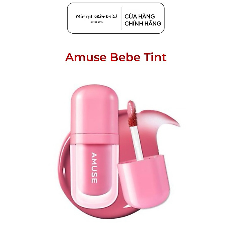 [Amuse][CHECK DATE Ở MÔ TẢ] Son Tint Bóng Thuần Chay Amuse Bebe Tint