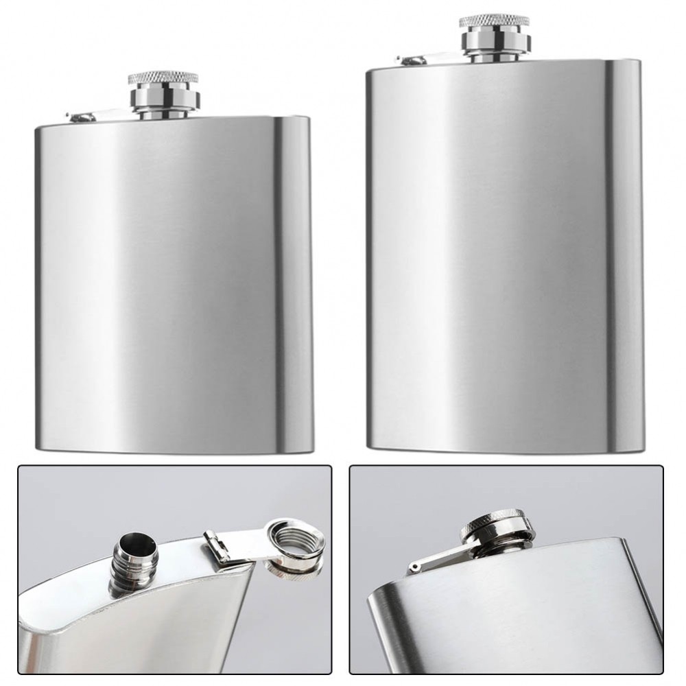 [DOLLDOLL-VN]Flask 168ml/6oz 220ml/8oz Stainless Steel Brand New For All Outdoor Activities