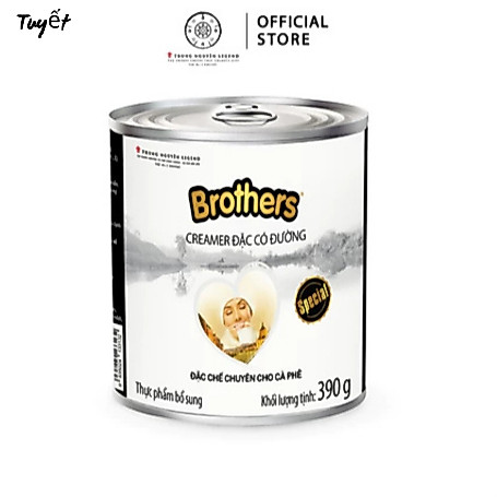 Trung Nguyên Brothers 390g - Sữa Đặc Pha Cà Phê Thơm Ngon Đậm Vị