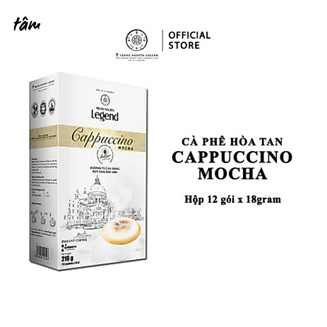 Trung Nguyên Coffee Cappuccino Mocha - Cà Phê Sữa Hòa Tan Hương Mocha Thơm Béo 12 Gói