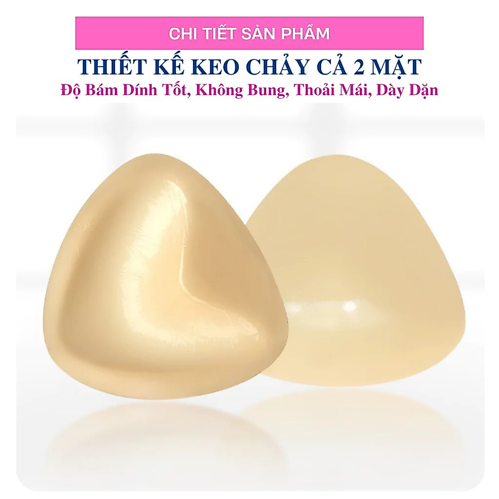 Miếng dán ngực 2 mặt keo tàng hình, tự dính, chống lộ, nâng gom, tăng size ngực (MS 01027)