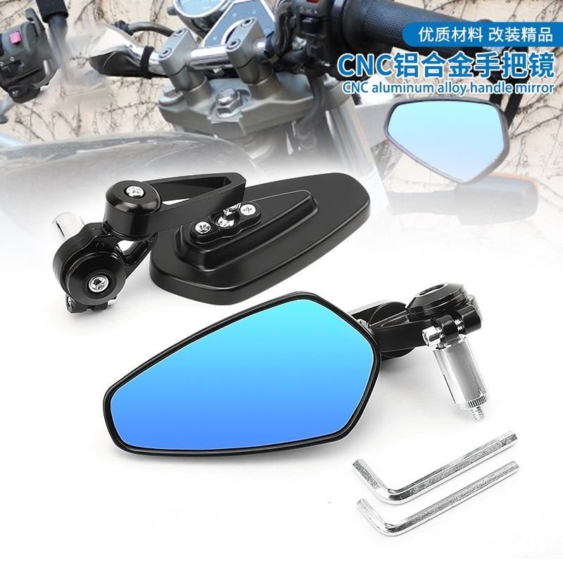 Gương gù tay lái xe máy nhôm CNC thông dụng CFMOTO Benelli xe điện xe classic kính chiếu hậu độ chốn