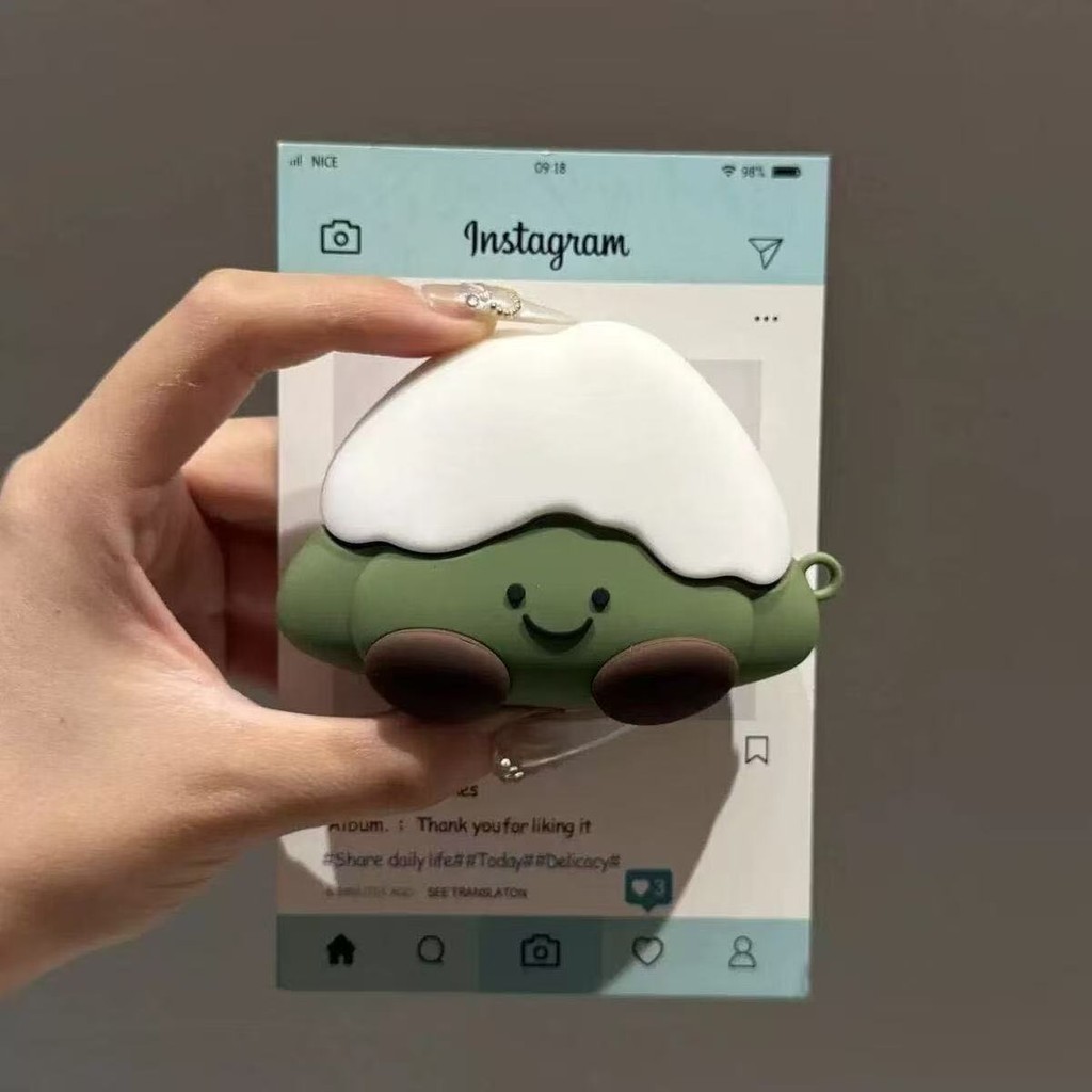 Dành cho tai nghe AVA + Buds Life Air 2 Pro Case Ốp Tai Nghe Tai Nghe Sáng tạo Matcha Snow Mountain 