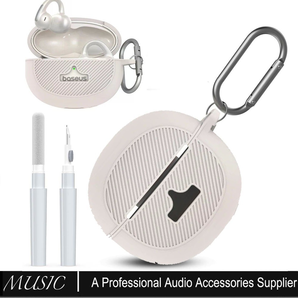 Dành Cho Baseus Bowie MC1 Pro Vỏ Có Bộ Bụi, Logo Bảo Vệ Chống Sốc Silicon Thiết Kế Có Thể Nhìn Thấy 