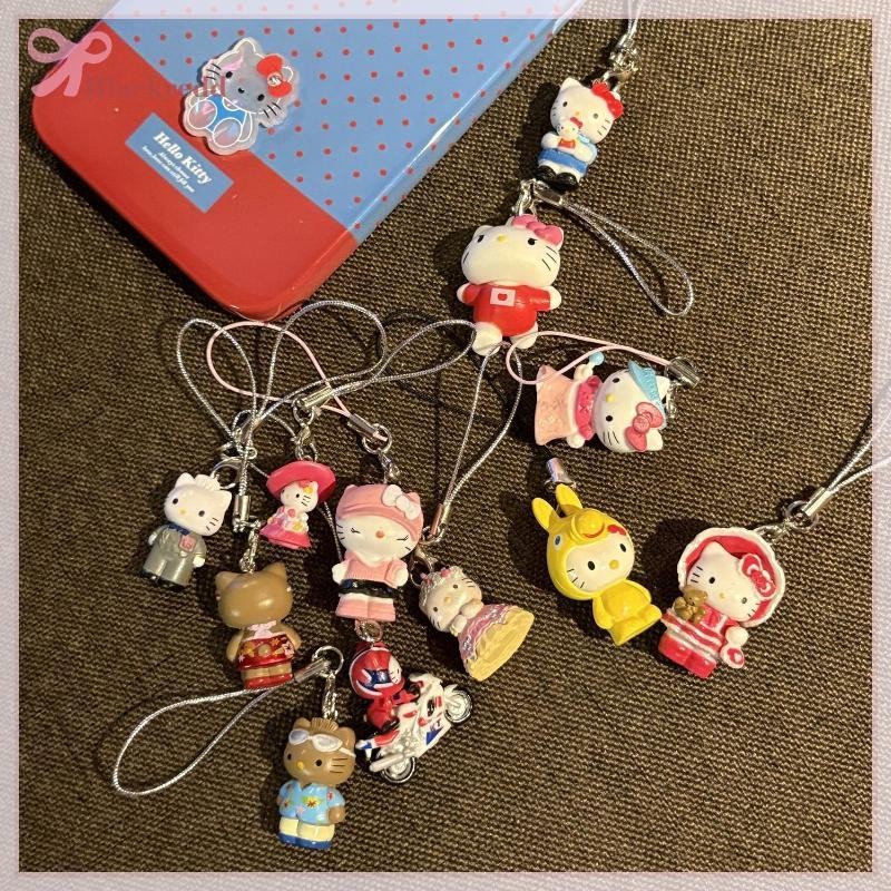 BRED Hello Kitty Hawaii Móc khóa Hello Kitty Charm Mặt dây chuyền Móc khóa Trang sức dành cho nữ Túi