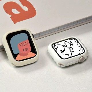 Thích hợp cho applewatch8 Watch S10 S7se Ốp lưng bảo vệ s9 thế hệ thứ 65 Vỏ mềm bằng silicon