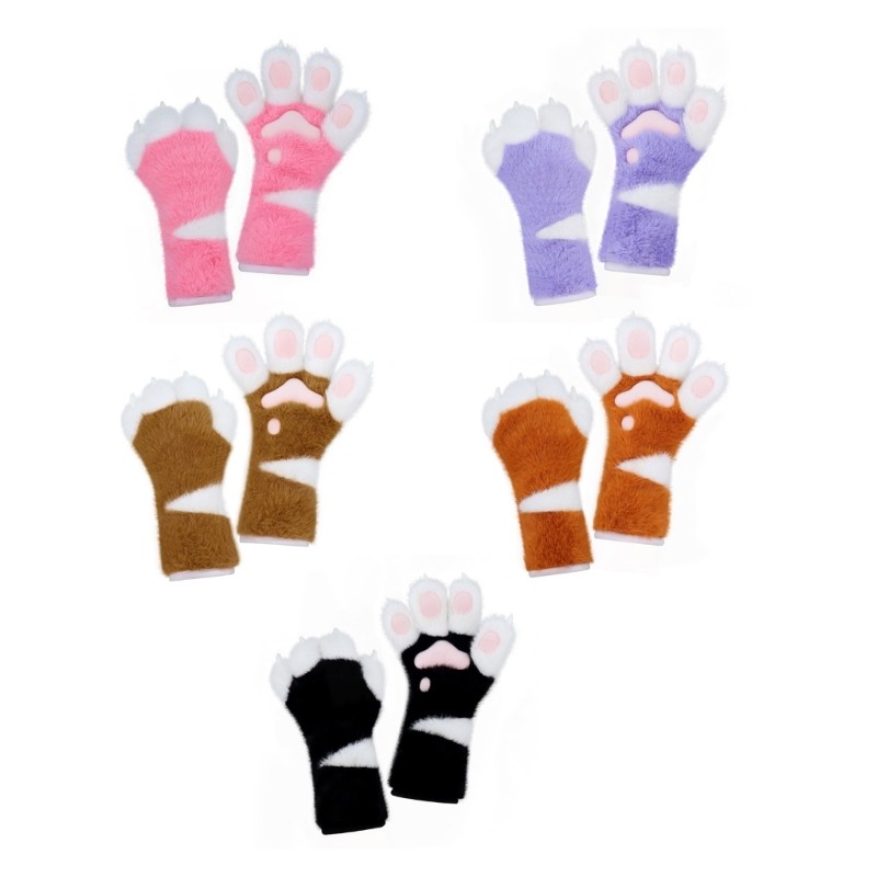 MỘT Mèo Paws Găng Tay Móng Vuốt Động Vật Paws Găng Tay Therians Paws Fursuit Therians Gear