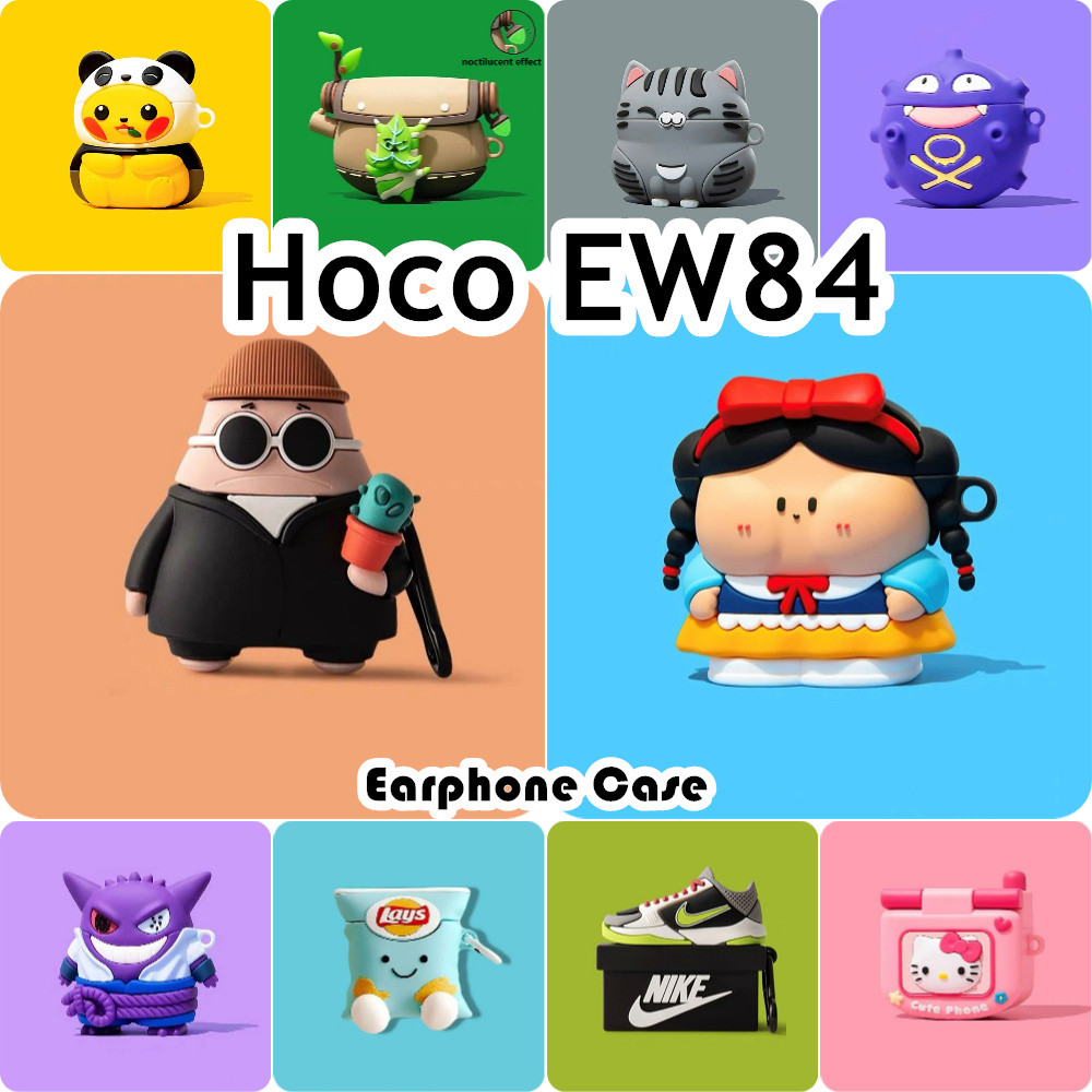 [Cửa hàng chính hãng] Dành cho vỏ Hoco EW84 Vỏ silicon mềm Vỏ tai nghe Niche Cartoon NO.4