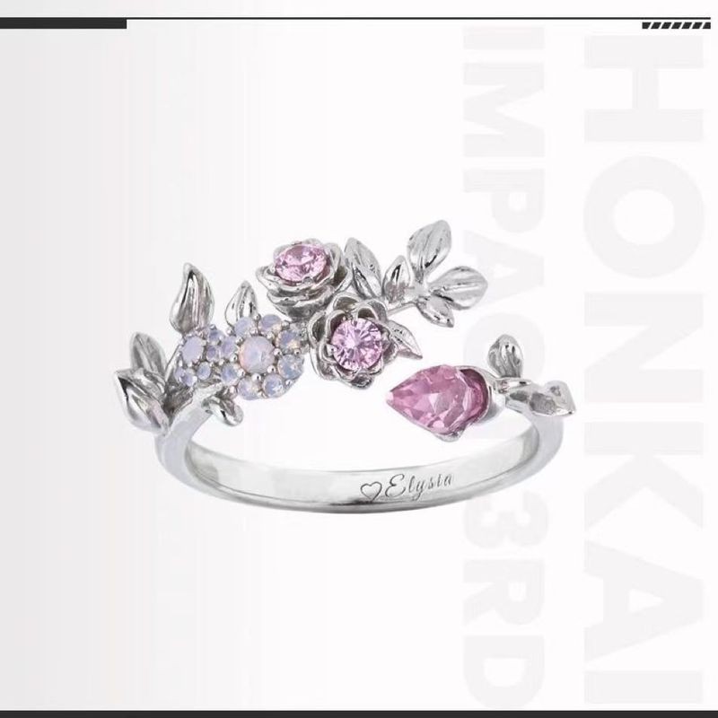 Elysia Ring Game Honkai Impact 3rd Herrscher of Human: Ego Oath Nhẫn Trang Sức Có Thể Điều Chỉnh Quà