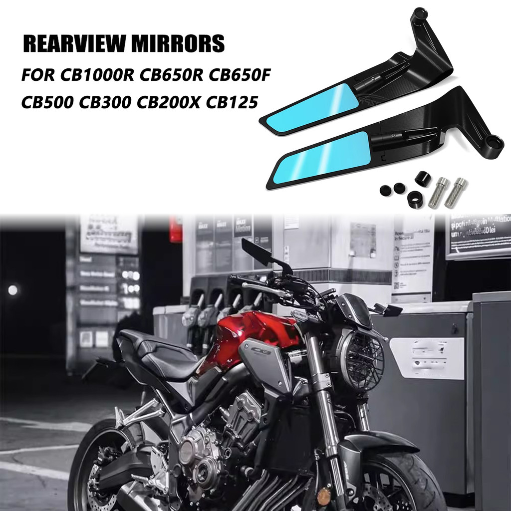 Gương chiếu hậu xe máy sửa đổi cánh gió gương chống sốc phía sau cho XE HONDA CB1000R CB650R CB650F 