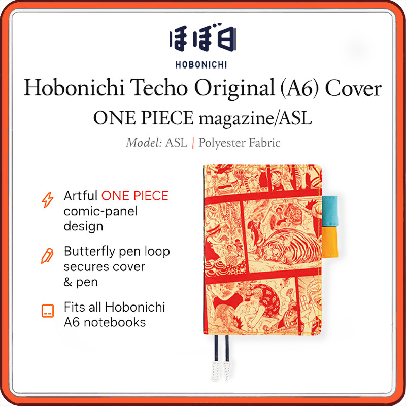 Hobonichi Techo Original A6 Planner Cover – ONE PIECE Magazine Limited Edition | ASL Design | Anime 
