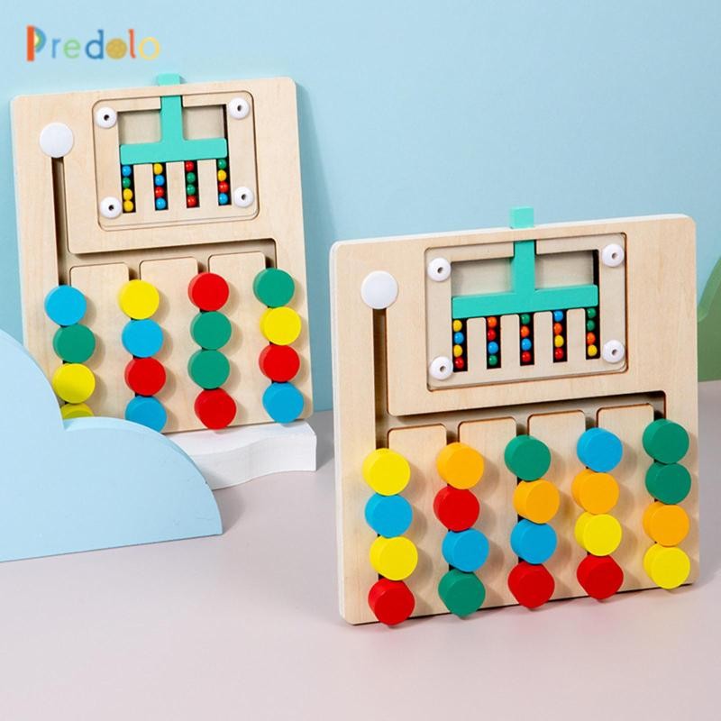 Predolo Color Matching Slide Puzzle Toy al Game dành cho trẻ em Quà tặng sinh nhật từ 3 tuổi trở lên