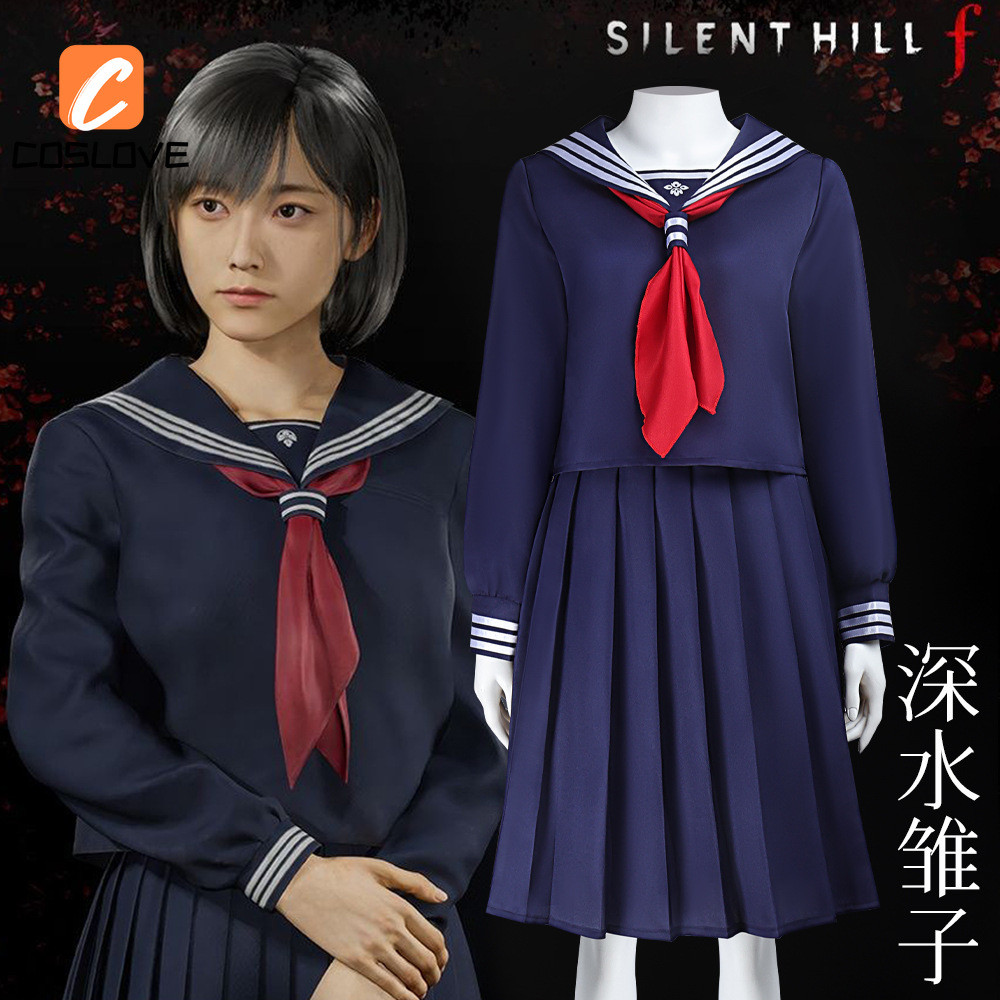 Silent Hill F Shimizu Hinako Cosplay Outfit - Váy Dài JK và Quần Áo Trọn Bộ dành cho Halloween