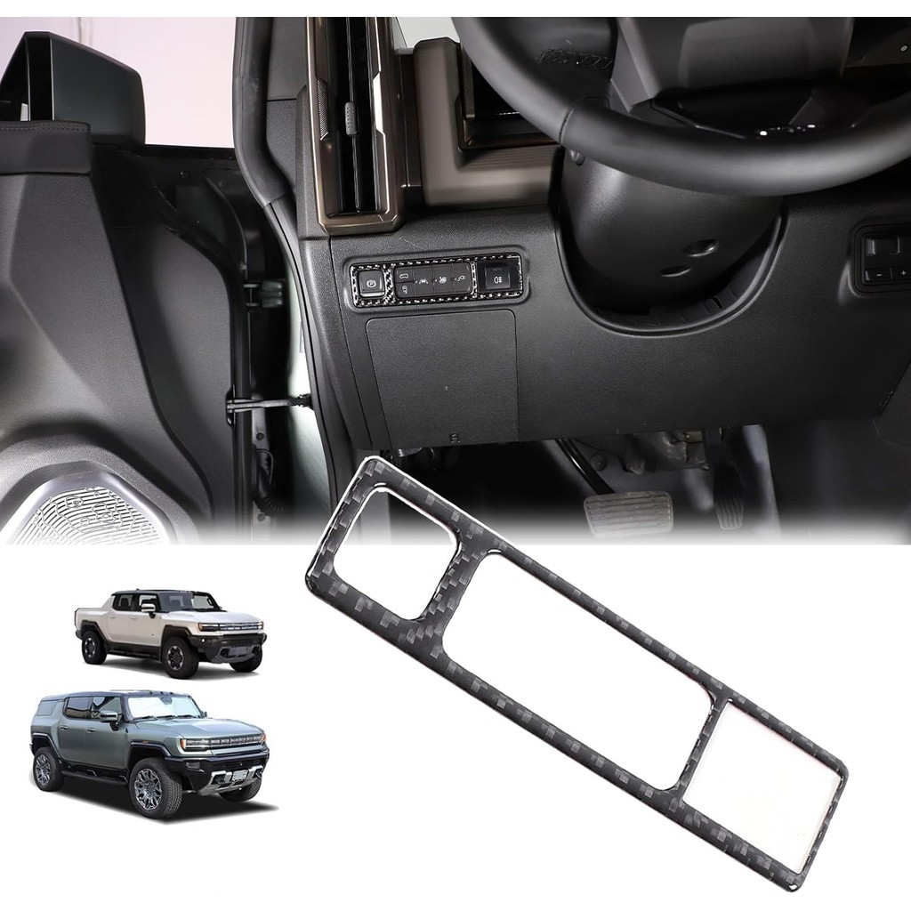 Dành Cho Hummer EV Phụ Kiện Điều Khiển Trung Tâm Ô Tô Phanh Tay Điện Tử Viền Viền Dành Cho Hummer EV