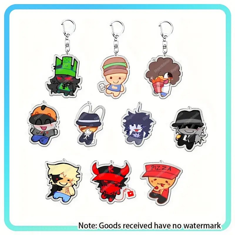 Acrylic Forsaken Keychains HOT Game Guest 1337 Noob Shedletsky John Doe c00lkidd Elliot Cart