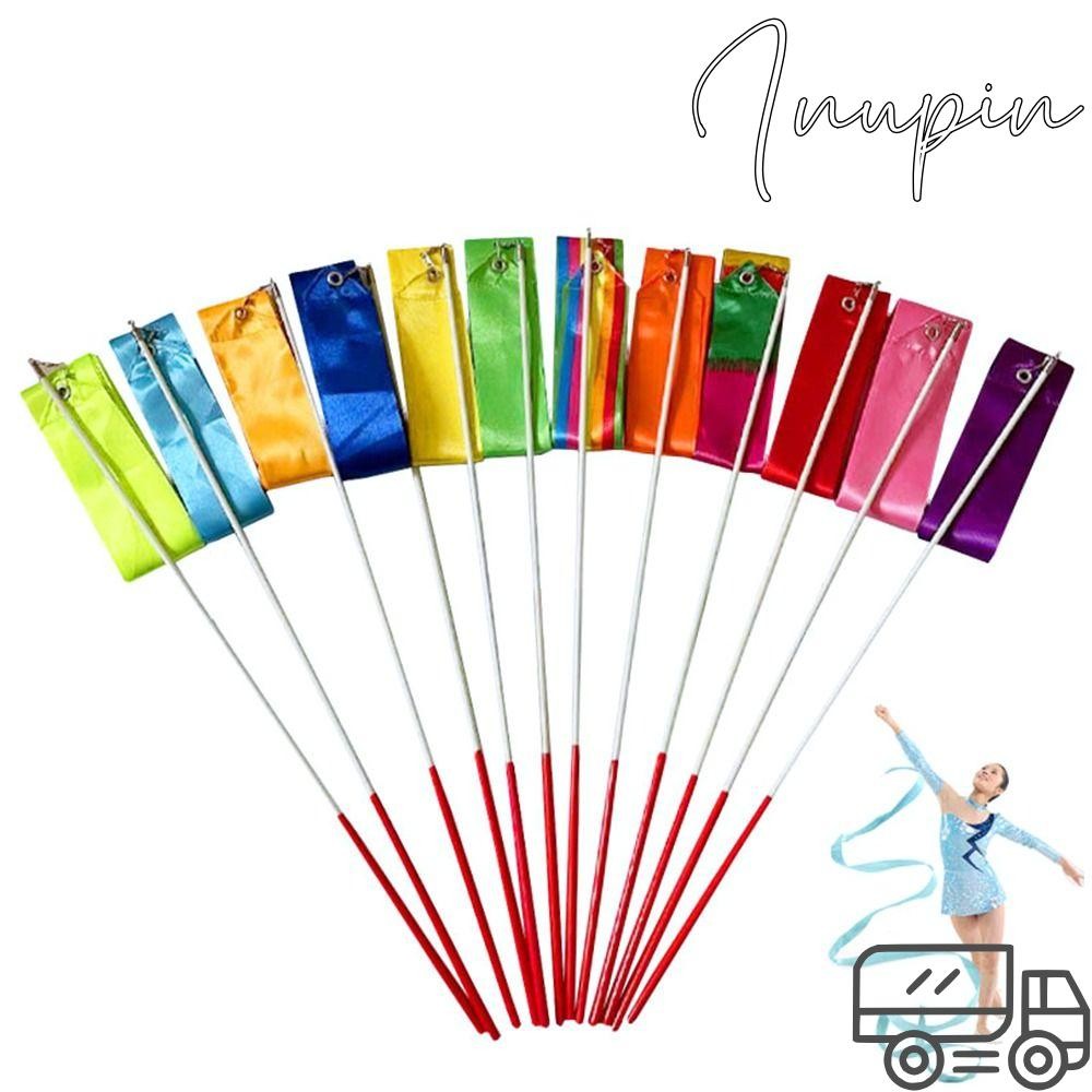 INUPIN Dance Ribbon 4 mét Nghệ thuật tập thể dục Stick Phụ kiện nhảy múa