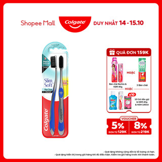 Bàn chải Colgate Slimsoft Flex Clean Charcoal nguyên khối than hoạt tính kháng khuẩn