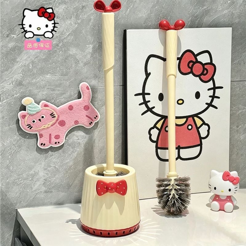 Deep cleaning bow toilet brush, household long handle base dead corner set toilet brush, bathroom cl