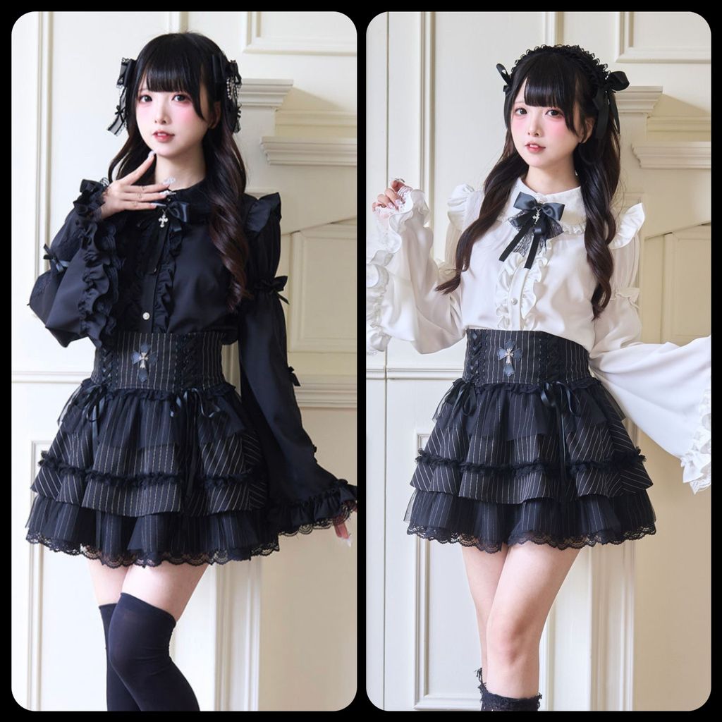 * * Nightbird * Ji Áo Sơ Mi Tay Lei Quần Áo Sản Xuất Hàng Đầu Gothic Gothic Gothic Gothic Gothic Nhậ