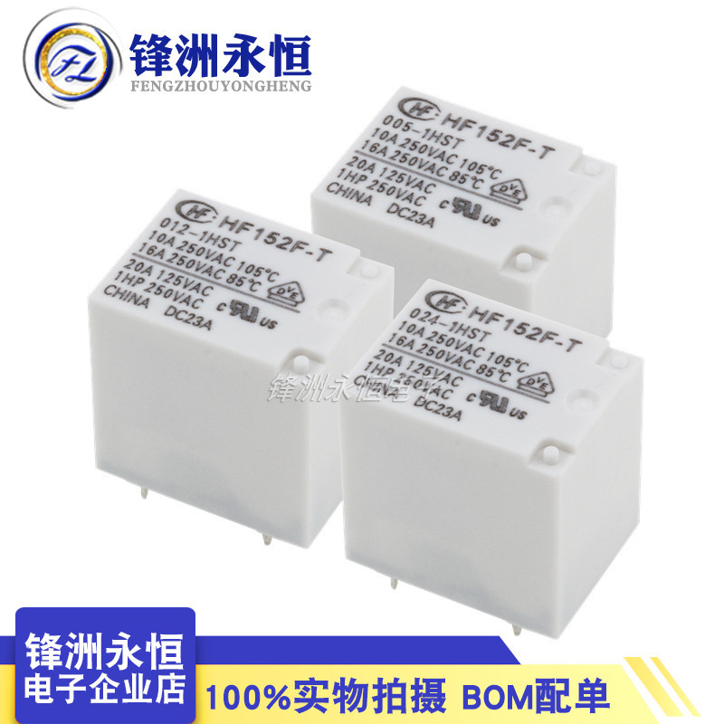 5 chiếc HF152F-T-005-1HST 152F-T-012-1HST 152F-T-024-1HST Thường Mở 4 Chân 16A