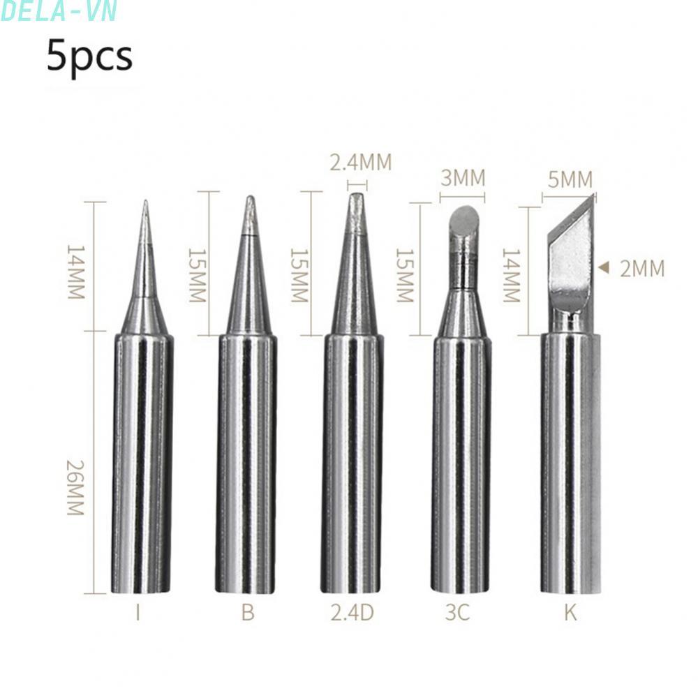 Soldering Iron Tip 5pcs 936 Soldering Iron Tip Copper Replacement High Quality#DELA