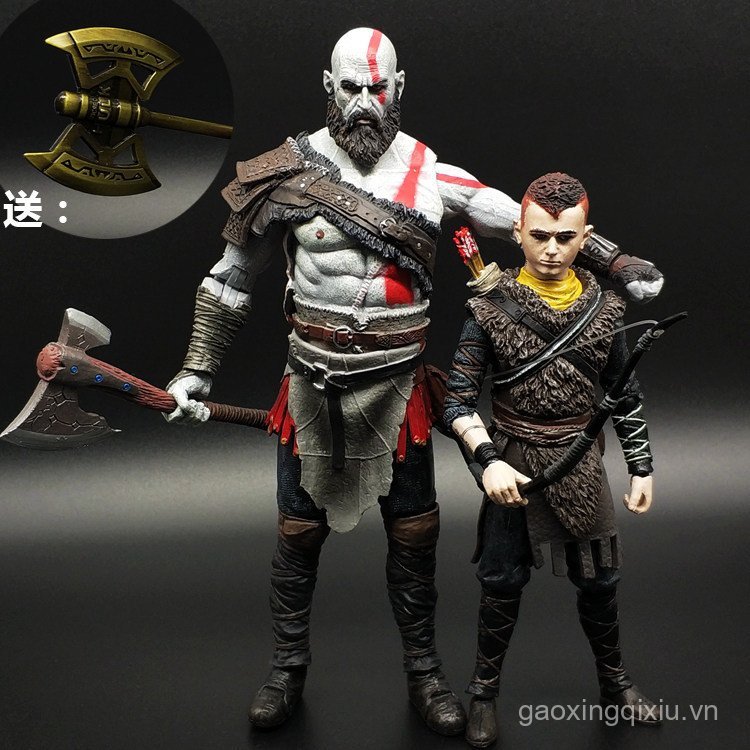 Sản Phẩm Mới PS4 Thần Chiến Tranh 4 Cha Con Phiên Bản Kratos Kratos Ngọn Lửa Dao 23cm Nhân Vật Hành 