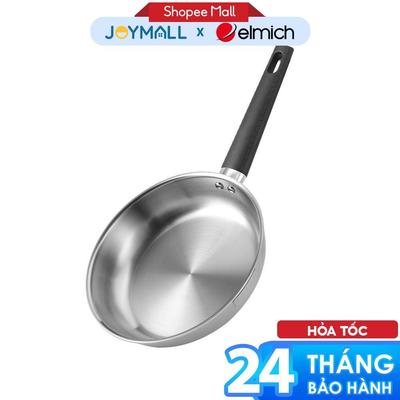 Chảo Inox Liền Khối Elmich Basic EL2862IN Size 20,24,26cm, Hàng Chính Hãng, Inox 304 - JoyMall