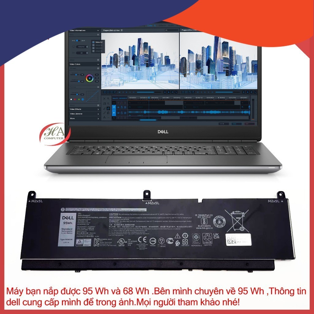 Pin Thay Thế Laptop Dell Precision 7760