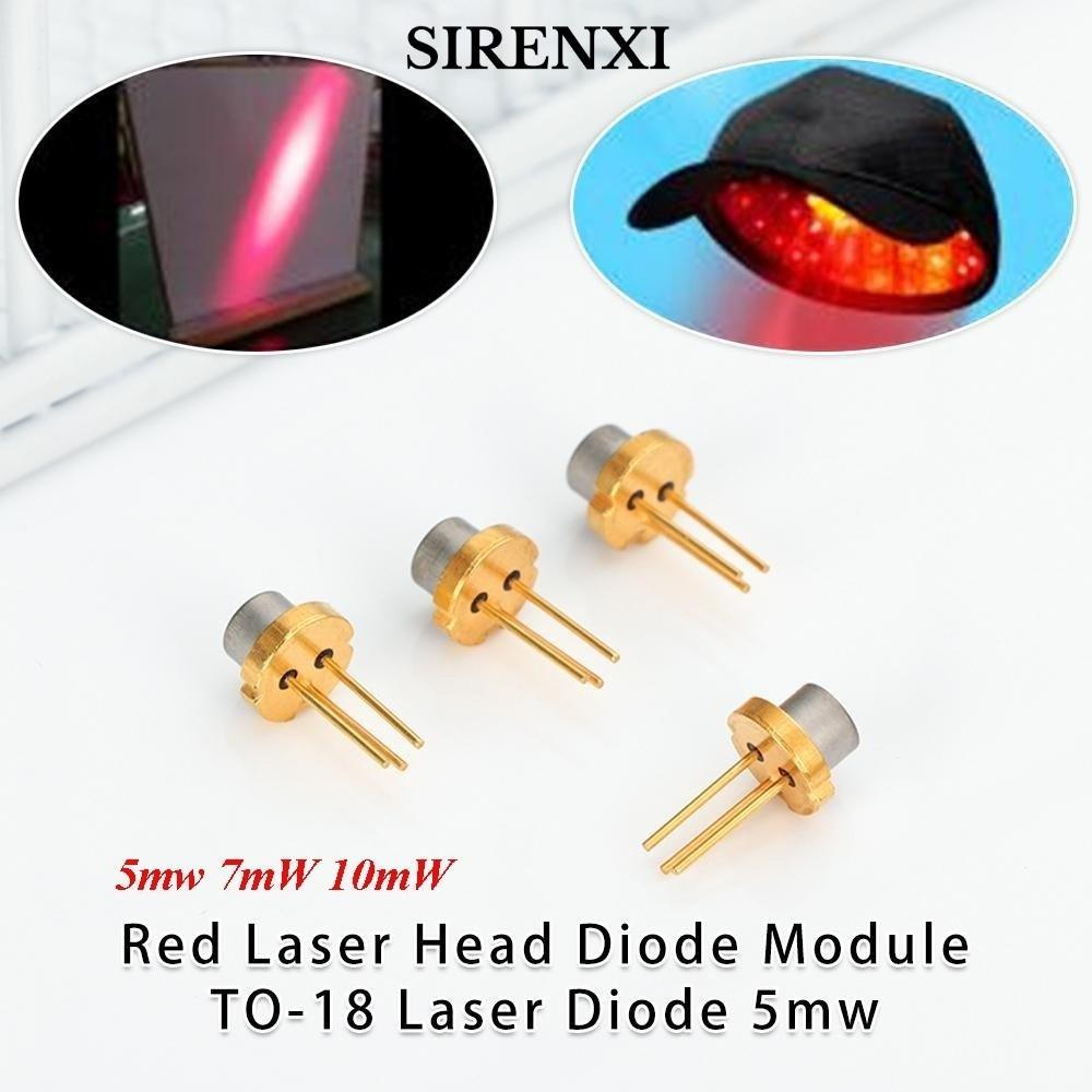 Mô-đun Diode Đầu Laser Đỏ SIRENXI, Phòng thí nghiệm 3V 5V 650nm DIY Hồng ngoại đốt cháy công suất ca