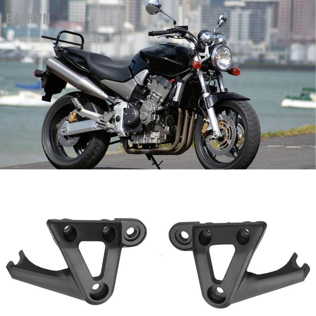 Bafrvn Cặp giá đỡ đèn trước gắn xe máy Tương thích với Hornet 900 CB900 919 CB400 VTEC 1 2 3 4 (Đen)