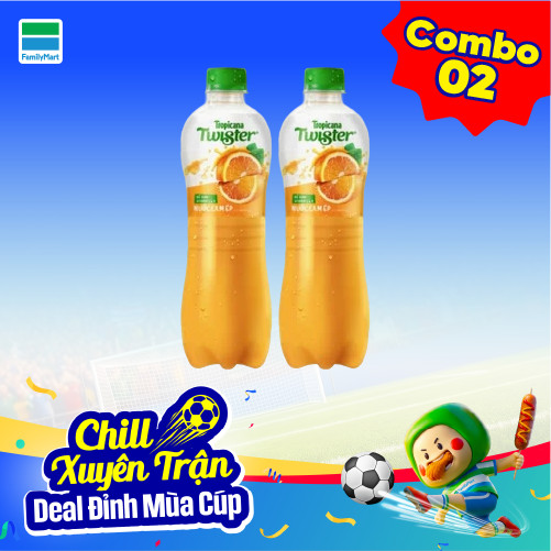 Combo 2 Twister Cam Chai 450Ml